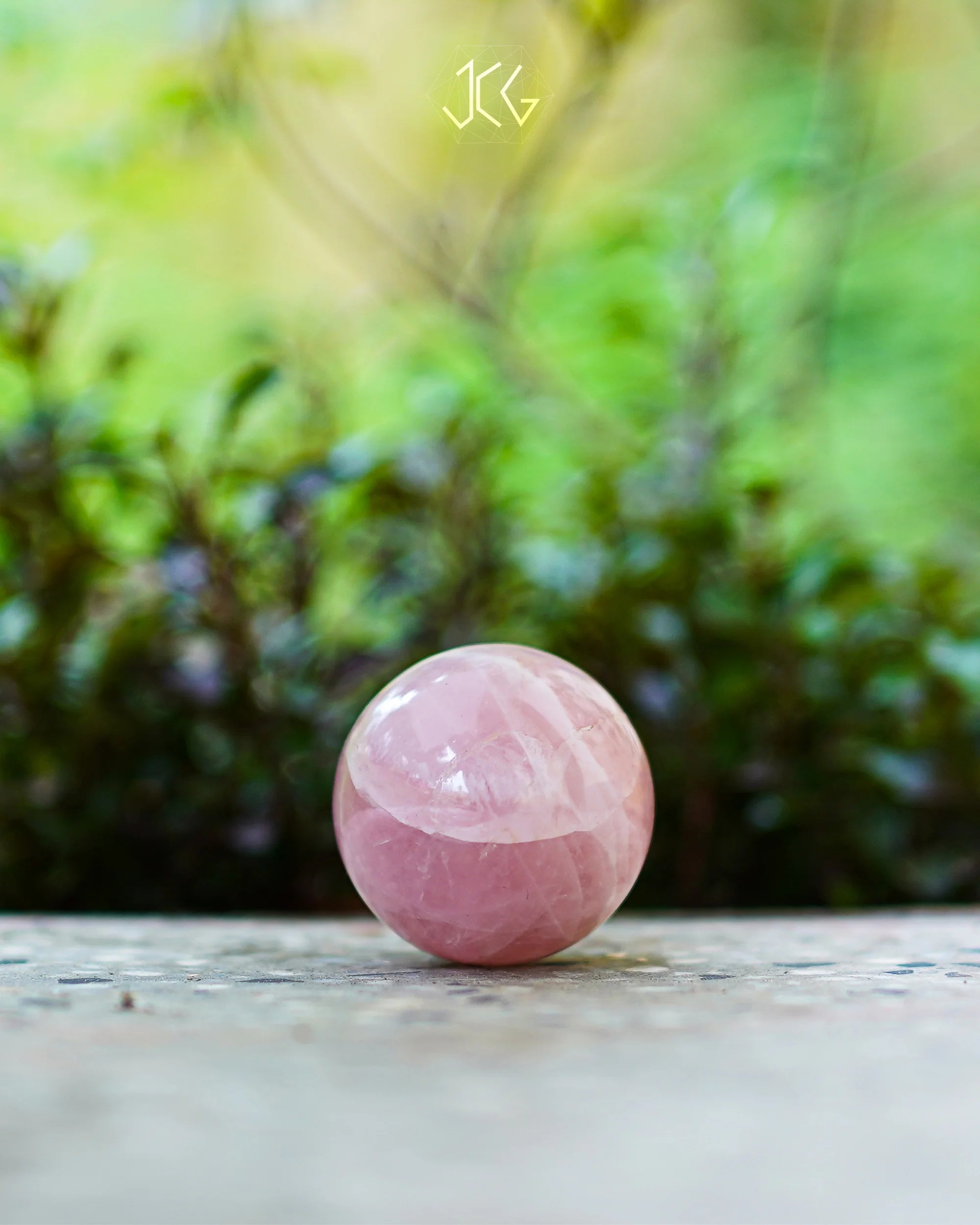 Rose Quartz Sphere - Jaipur Crystal Gems