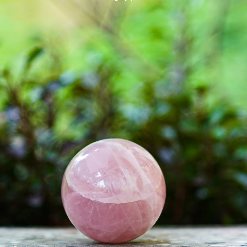 Rose Quartz Sphere Jaipur Crystal Gems