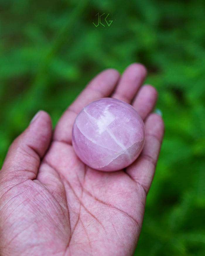 Rose Quartz Sphere - Jaipur Crystal Gems
