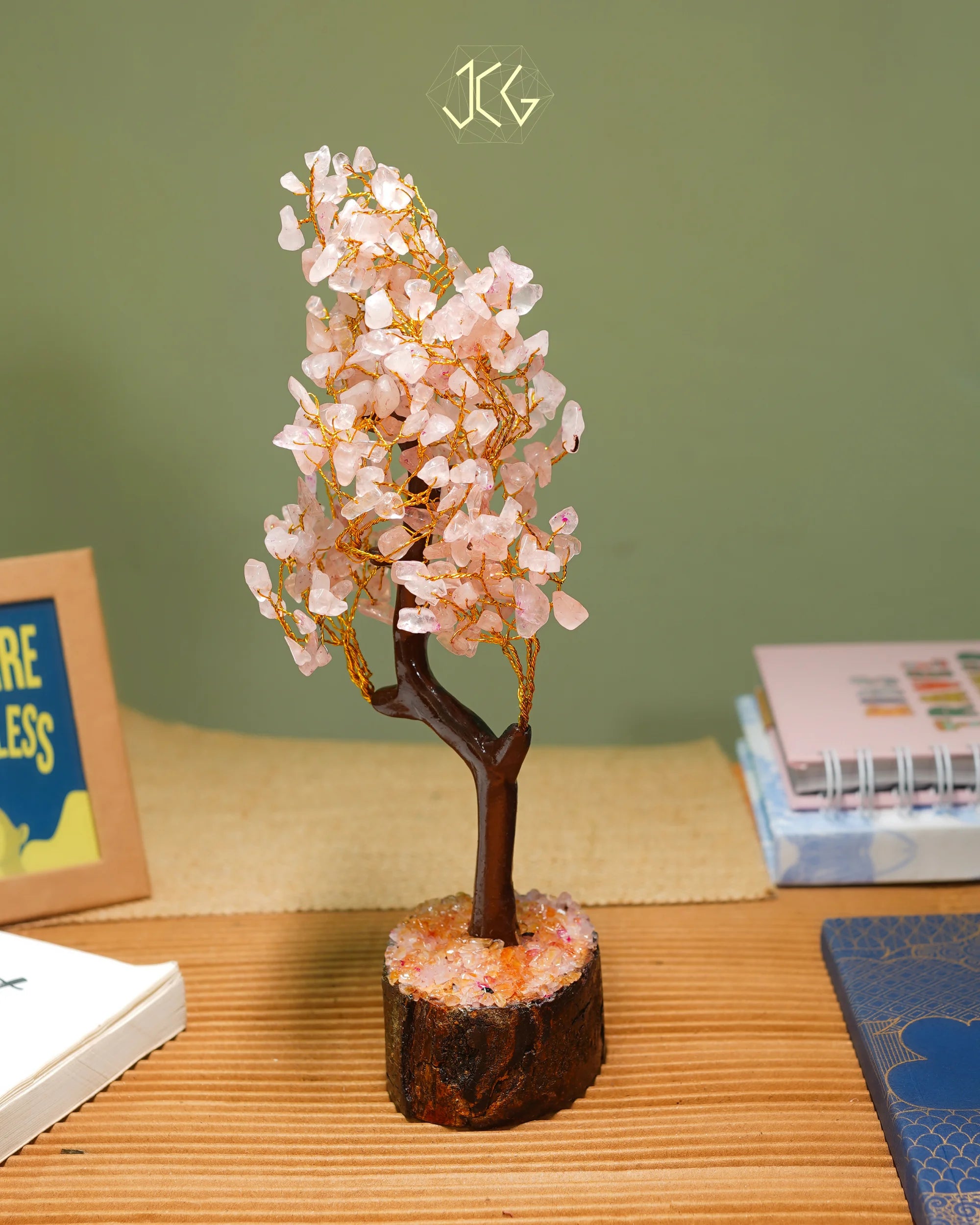 Rose Quartz Tree Jaipur Crystal Gems