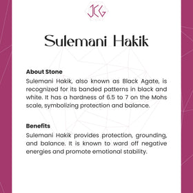Sulemani Hakik Ring - Jaipur Crystal Gems
