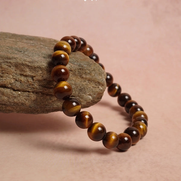 Natural Yellow Tiger Eye Bracelet 8mm